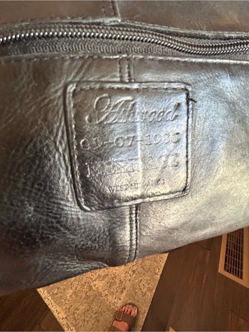 Ashwood Vintage Woven Leather Crossbody Bag